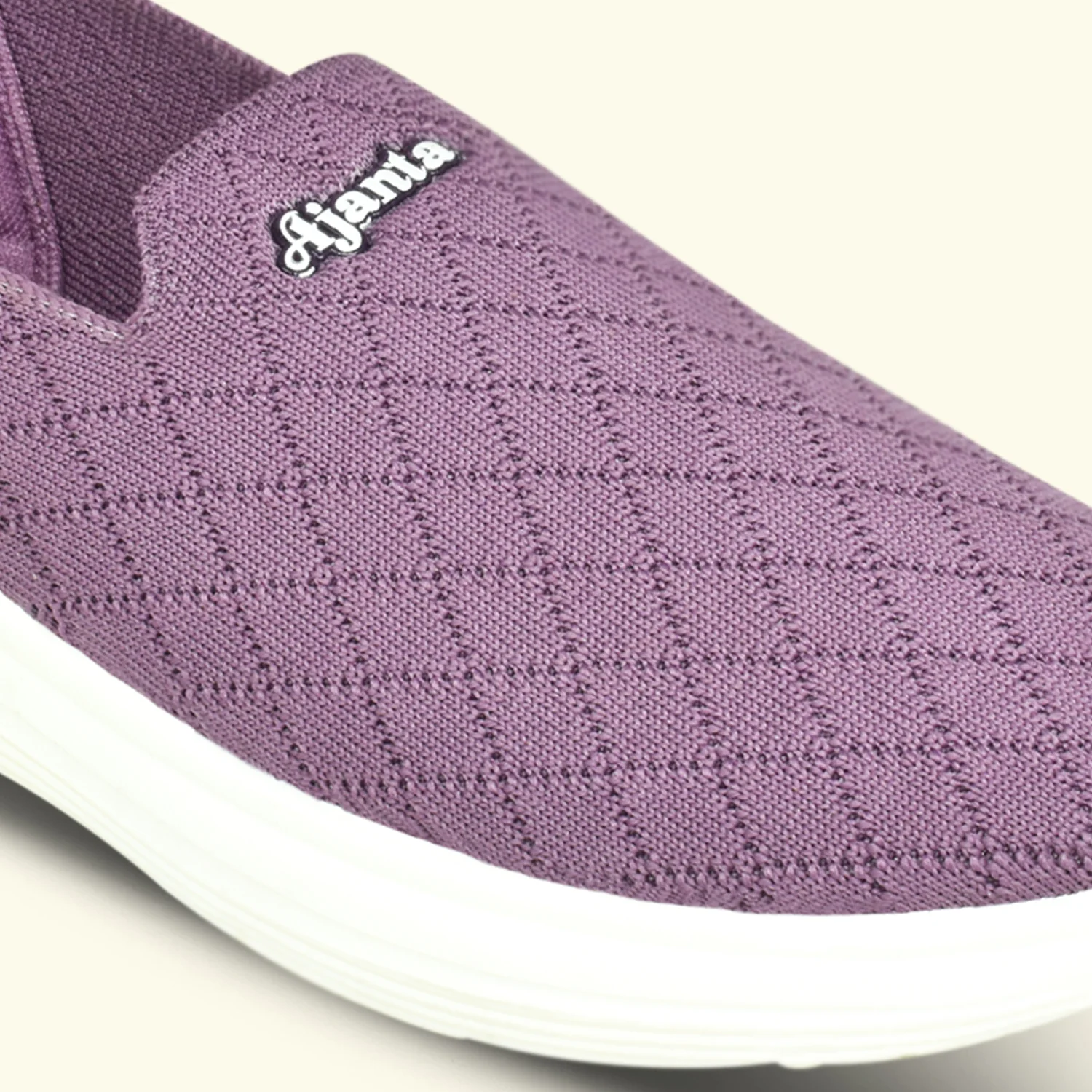Ajanta Women's Purple Slip-On Casual Shoes | Breathable Flyknit Upper | Flexible PVC Sole | Lightweight shoes EL5037 - Image 7