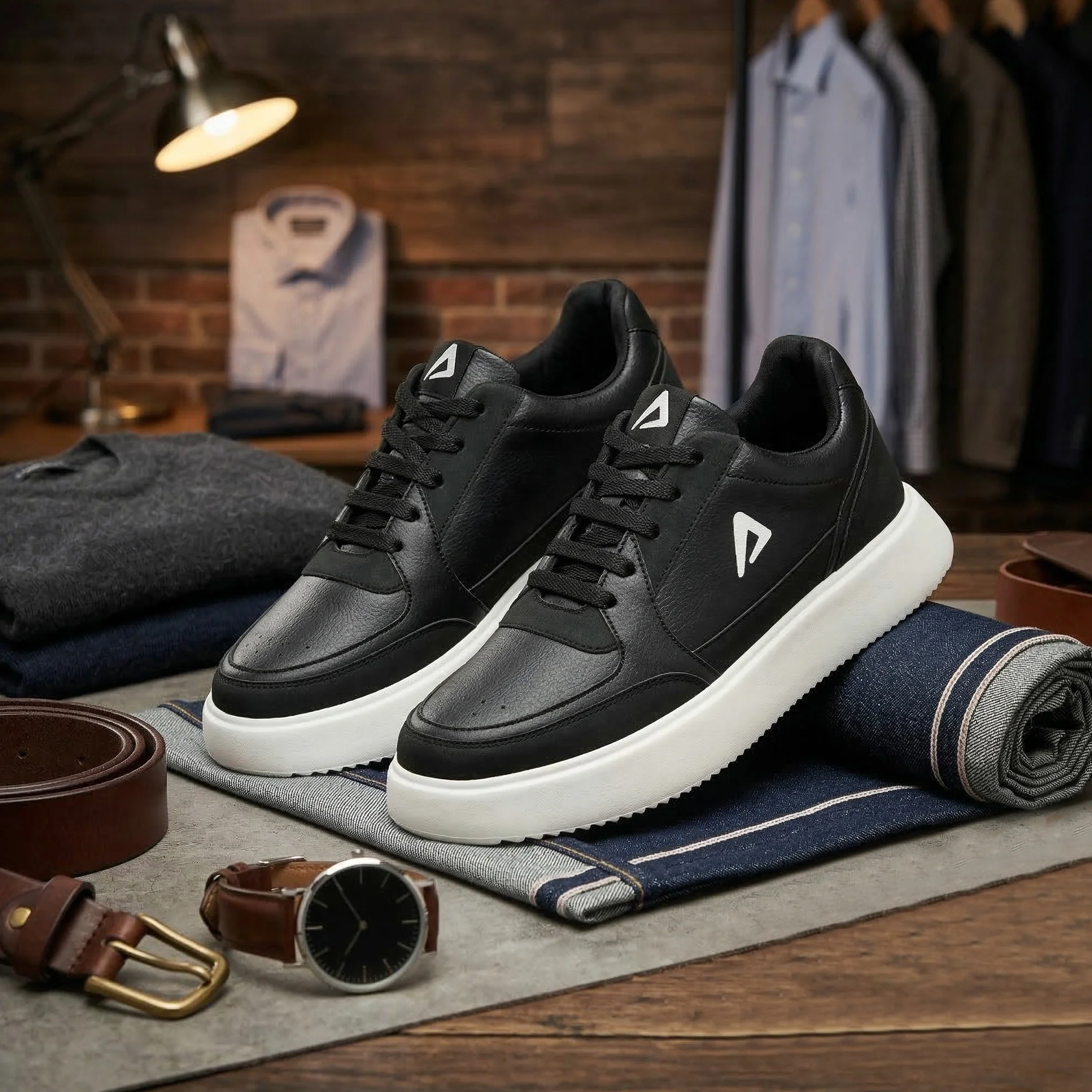 Impakto Men Black Sneakers - Image 3