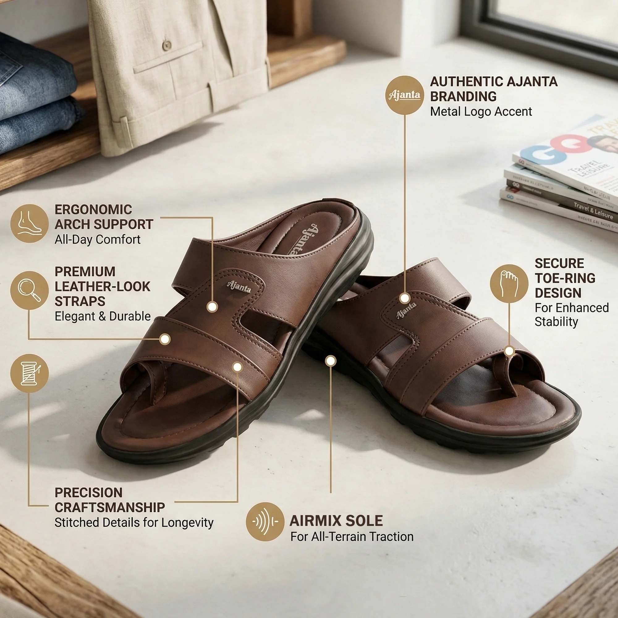 Ajanta Men’s Outdoor Sandals - Image 5