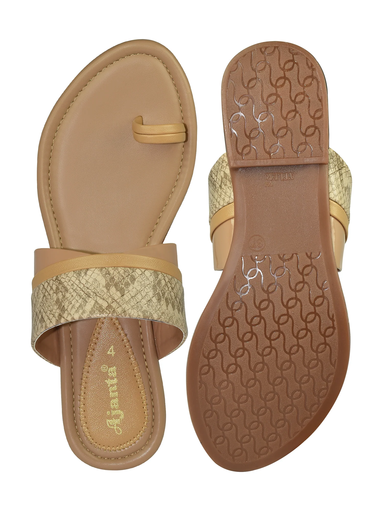 Ajanta Women’s Stylish Ethnic Flat Sandals - Image 4