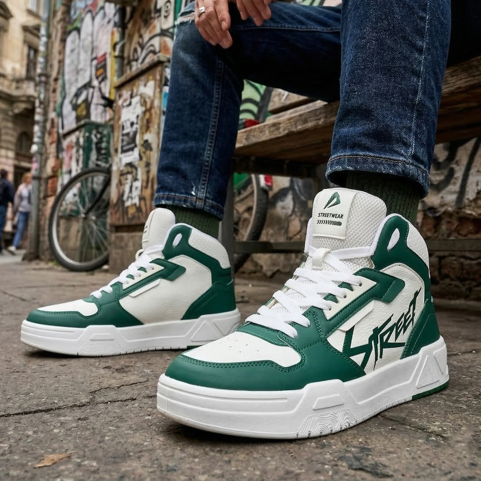Impakto Ascendix Men’s High Top Casual Sneakers - Image 3
