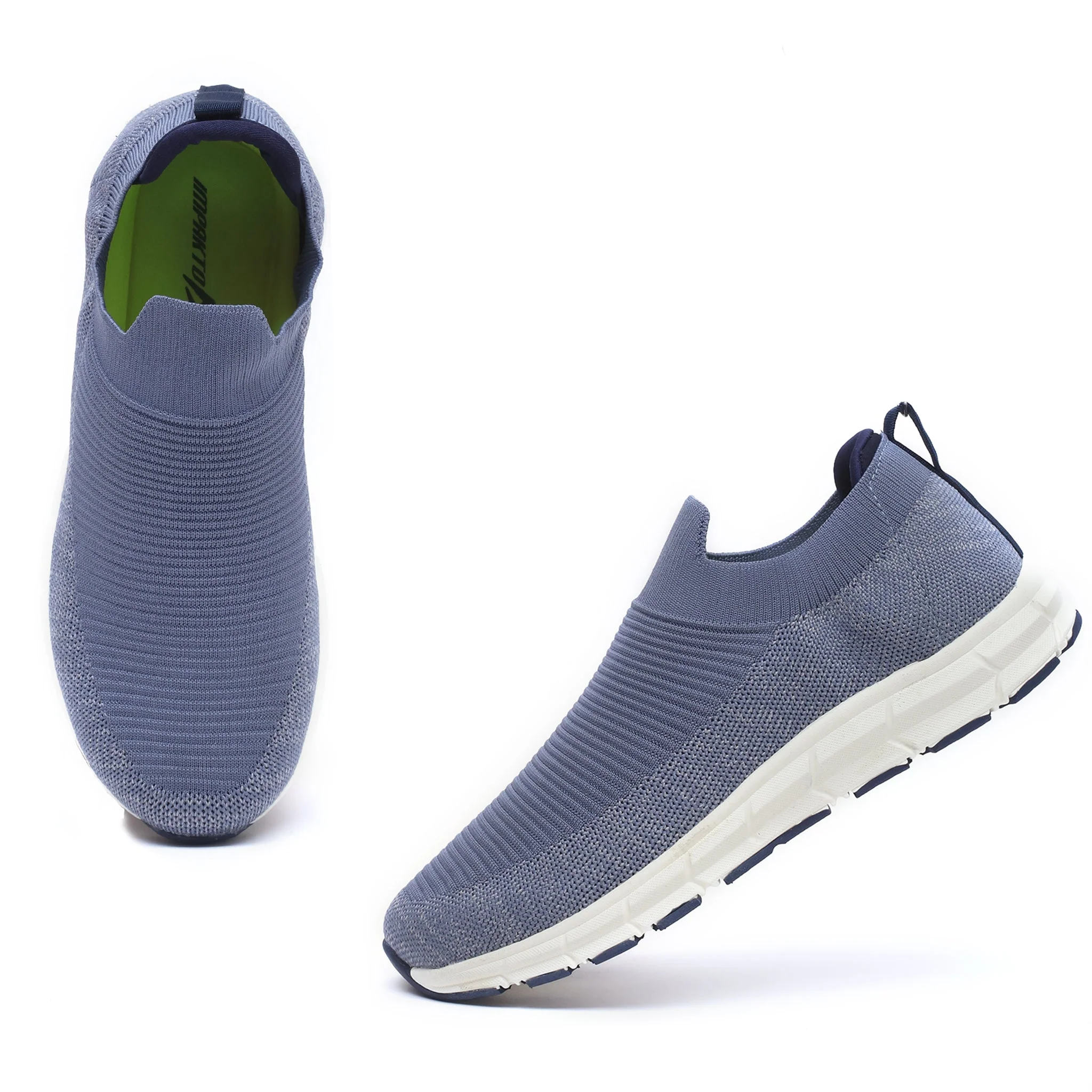 Impakto Urban Edge Men's Blue Walking Shoes - Image 4