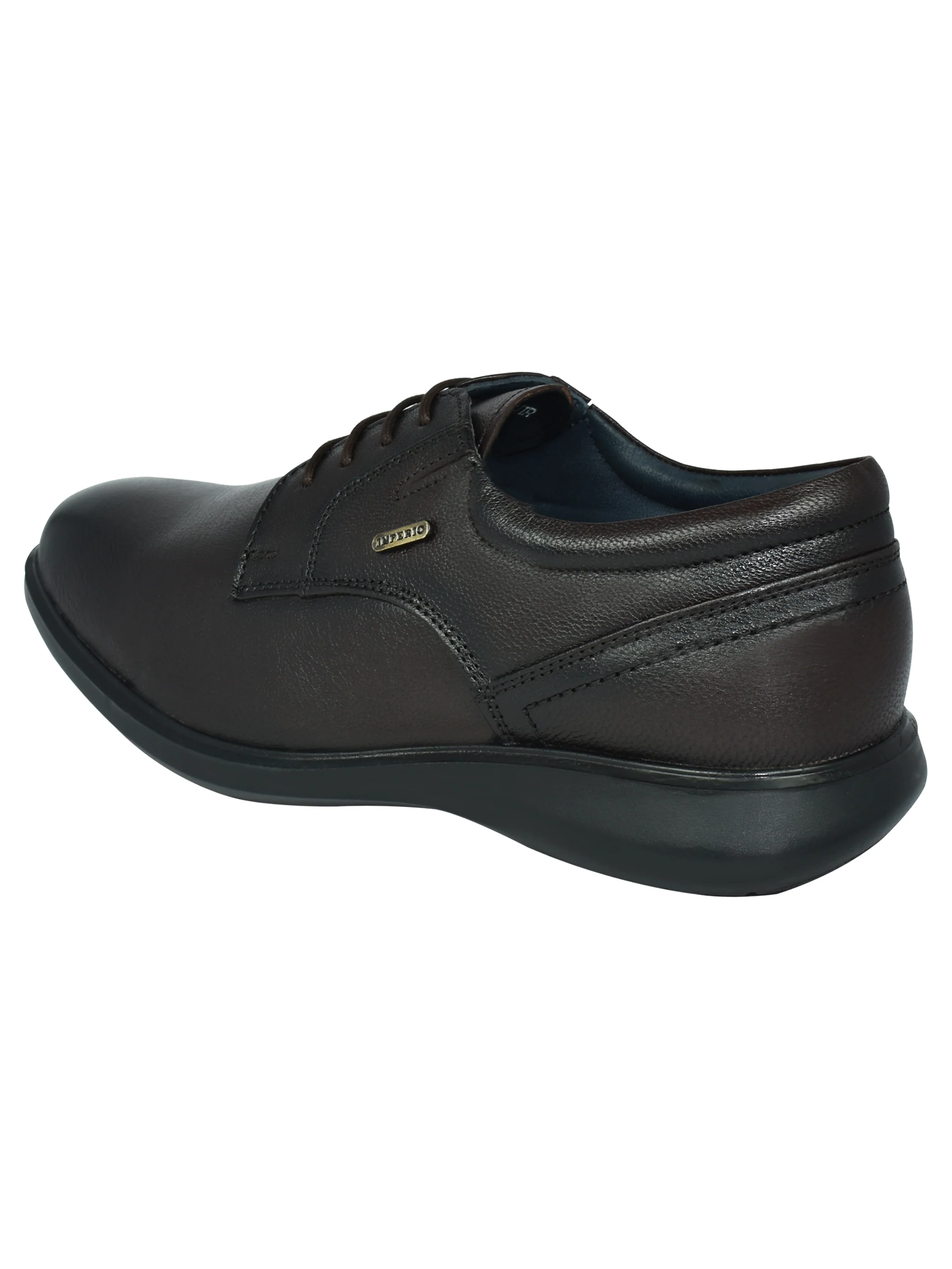 Imperio Genuine Leather Lace-up Formal Shoes for Men Dark Brown - Image 5