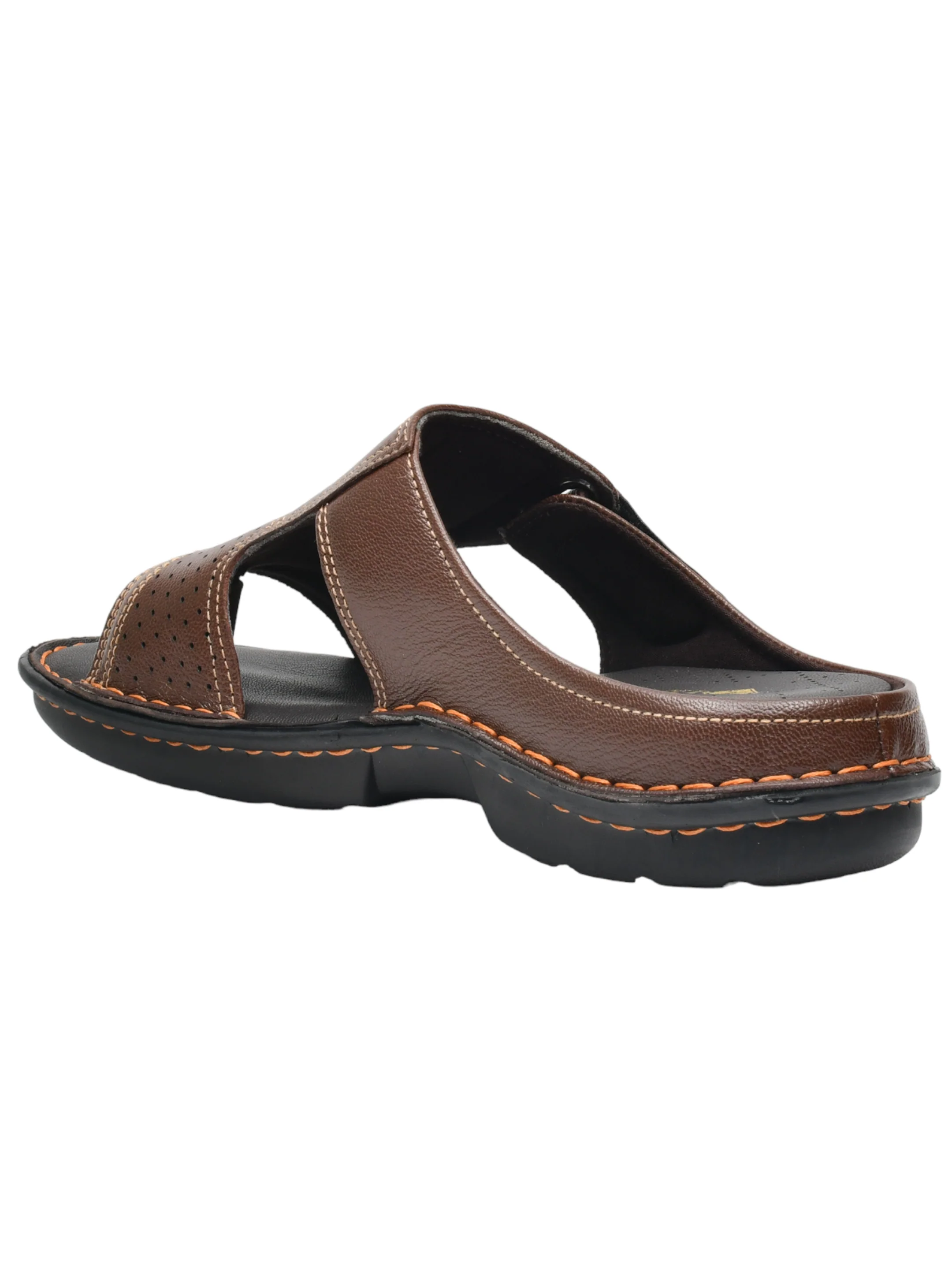 Imperio Brown Genuine Leather Sandal for Men - Image 7