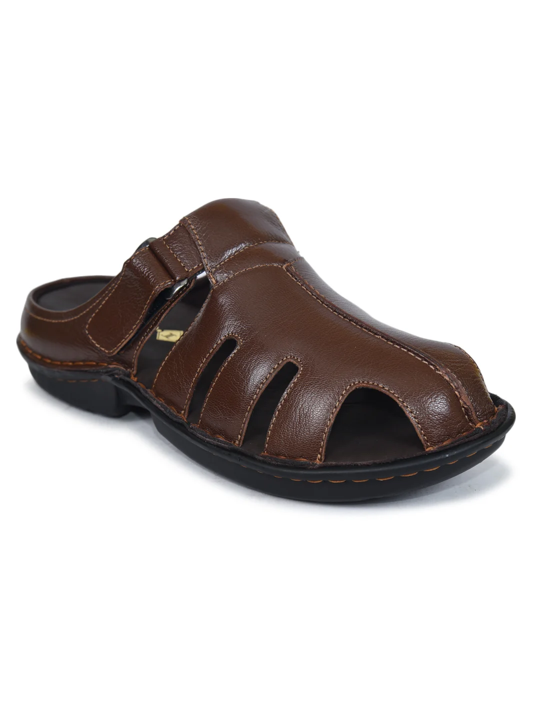 Imperio Brown Genuine Leather Men’s Comfort Sandal - Image 6