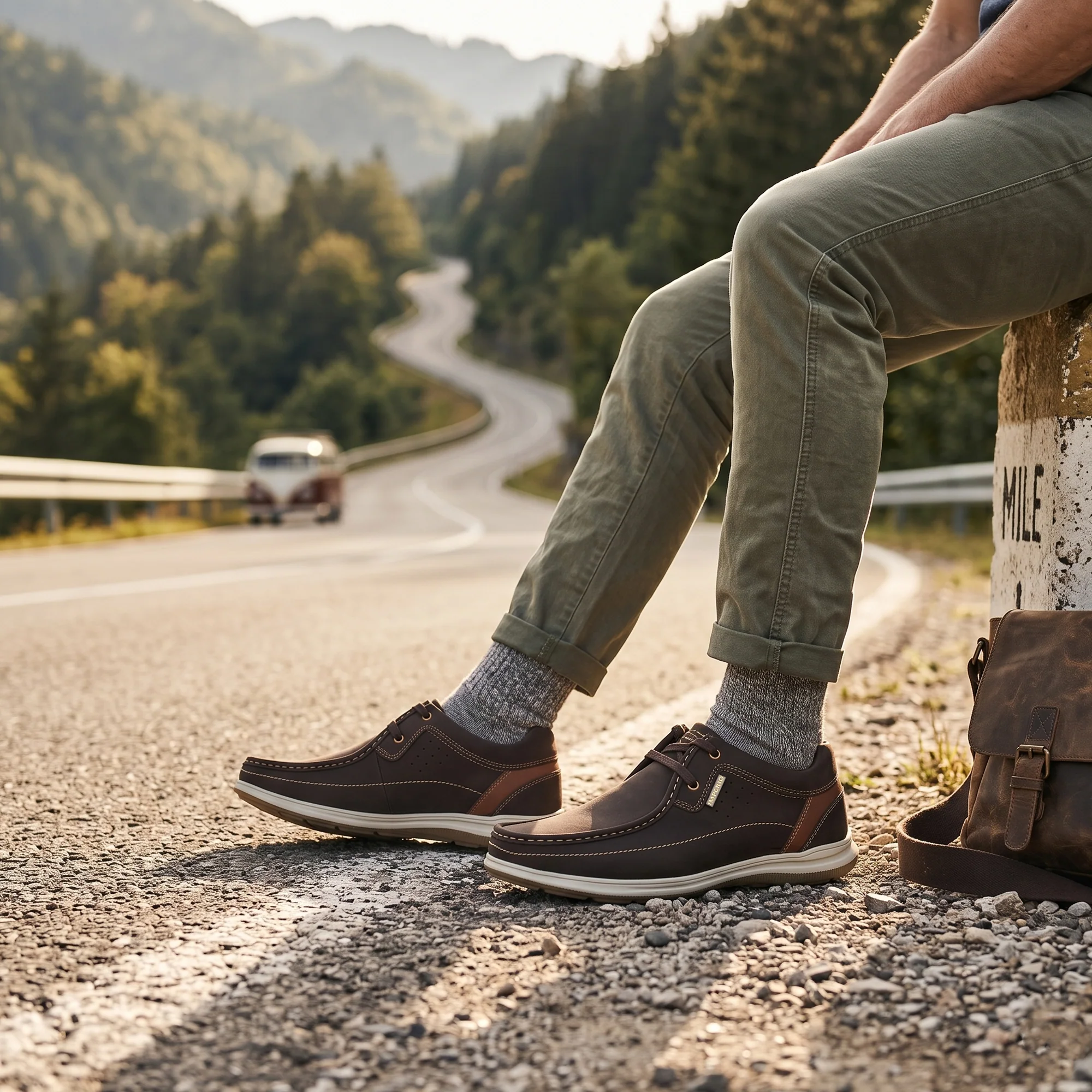 Imperio by Ajanta Men's Premium Casual Shoes | Lace-Up Lightweight Moc Toe Shoes for Men | Comfortable Cushioned Footbed | Anti-Skid Sole Style shoes | Office, Travel & Daily Wear Shoes - Image 8