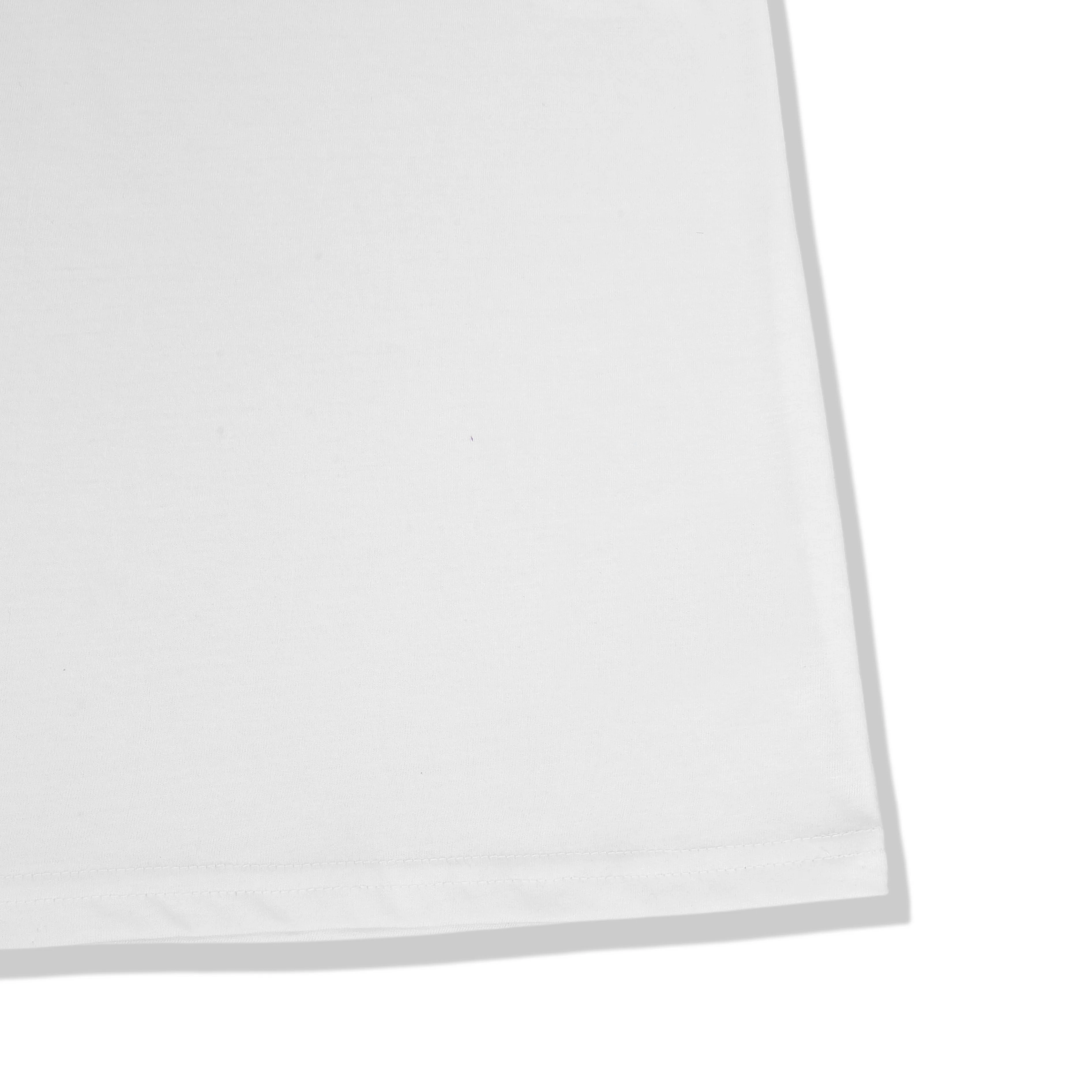 IMPERIO Men White Solid Round Neck T-Shirt | Pure Cotton, Casual Fit RN5017 - Image 5