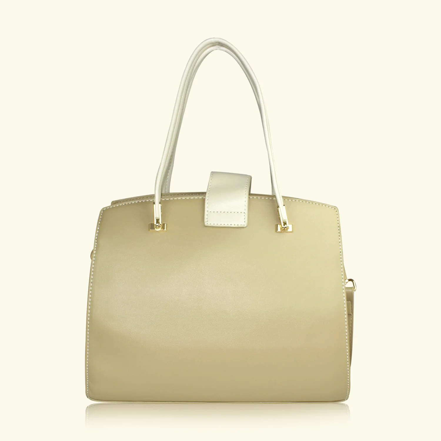 QIARRA by Ajanta Beige Women’s Synthetic Sling Bag with Buckle Lock - Image 6