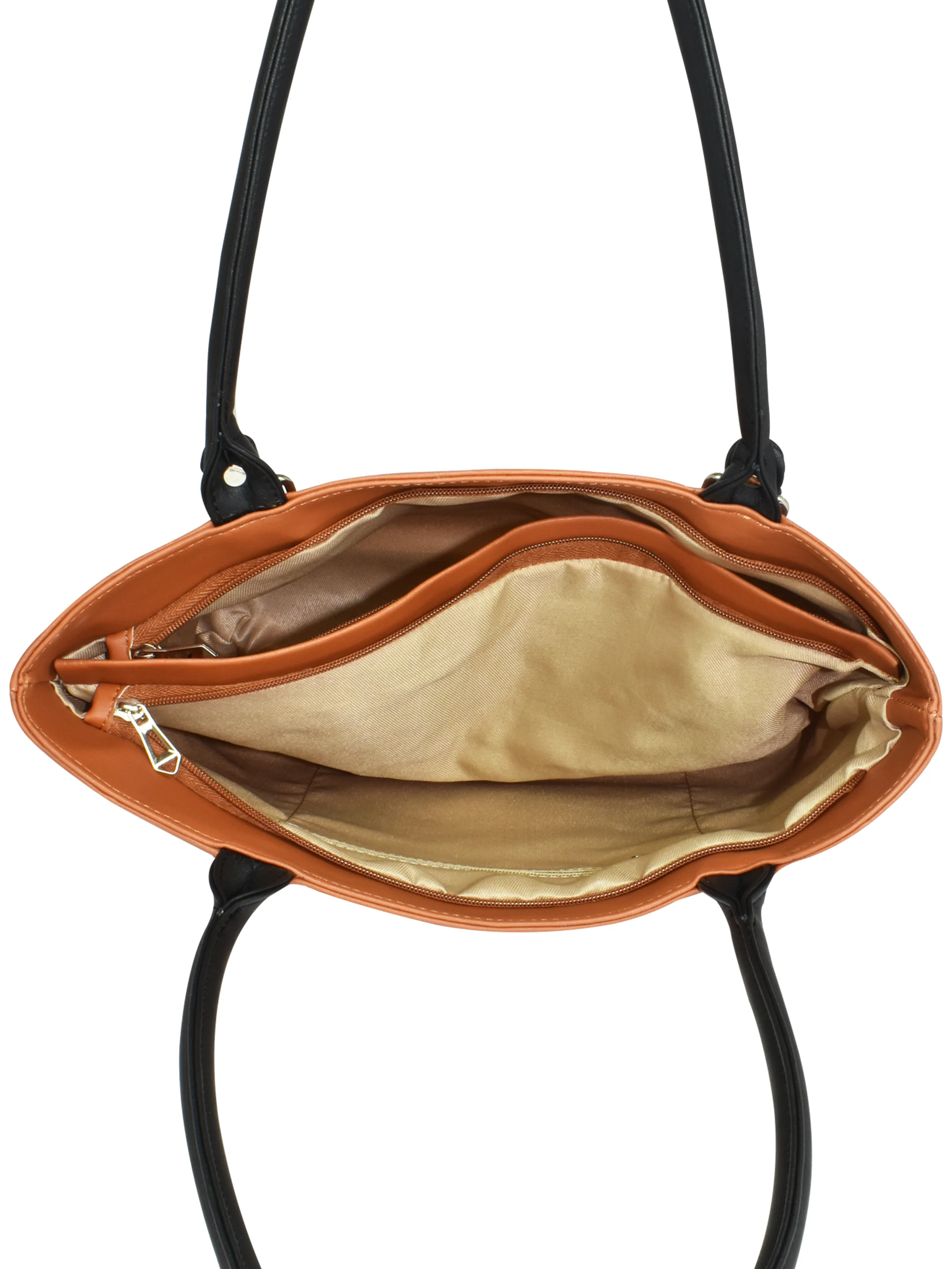 QIARRA by Ajanta Zip-Over Handbag for Women | Elegant Shoulder Purse | Trendy & Spacious Tote Bag - Image 3