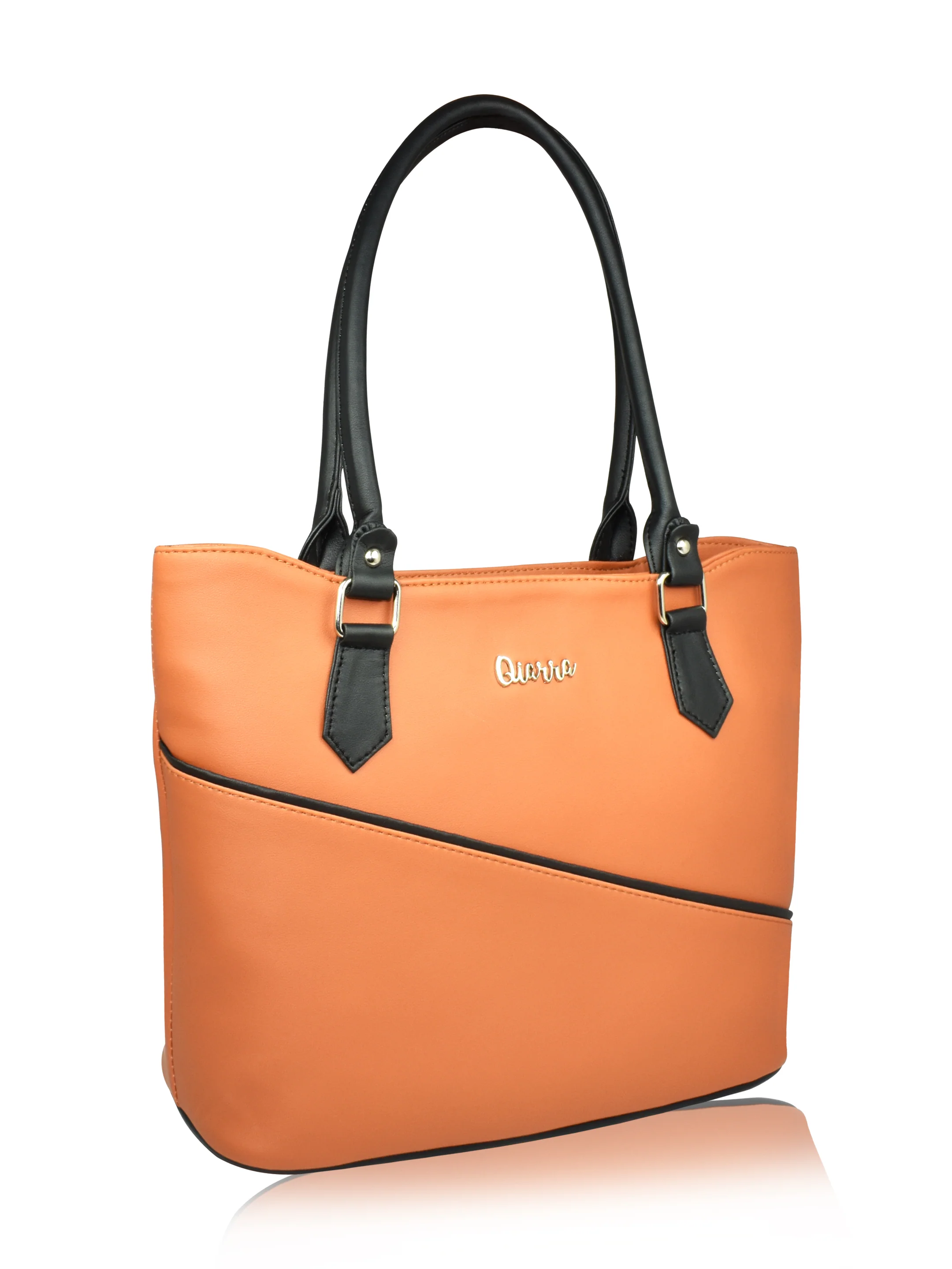 QIARRA by Ajanta Zip-Over Handbag for Women | Elegant Shoulder Purse | Trendy & Spacious Tote Bag - Image 5