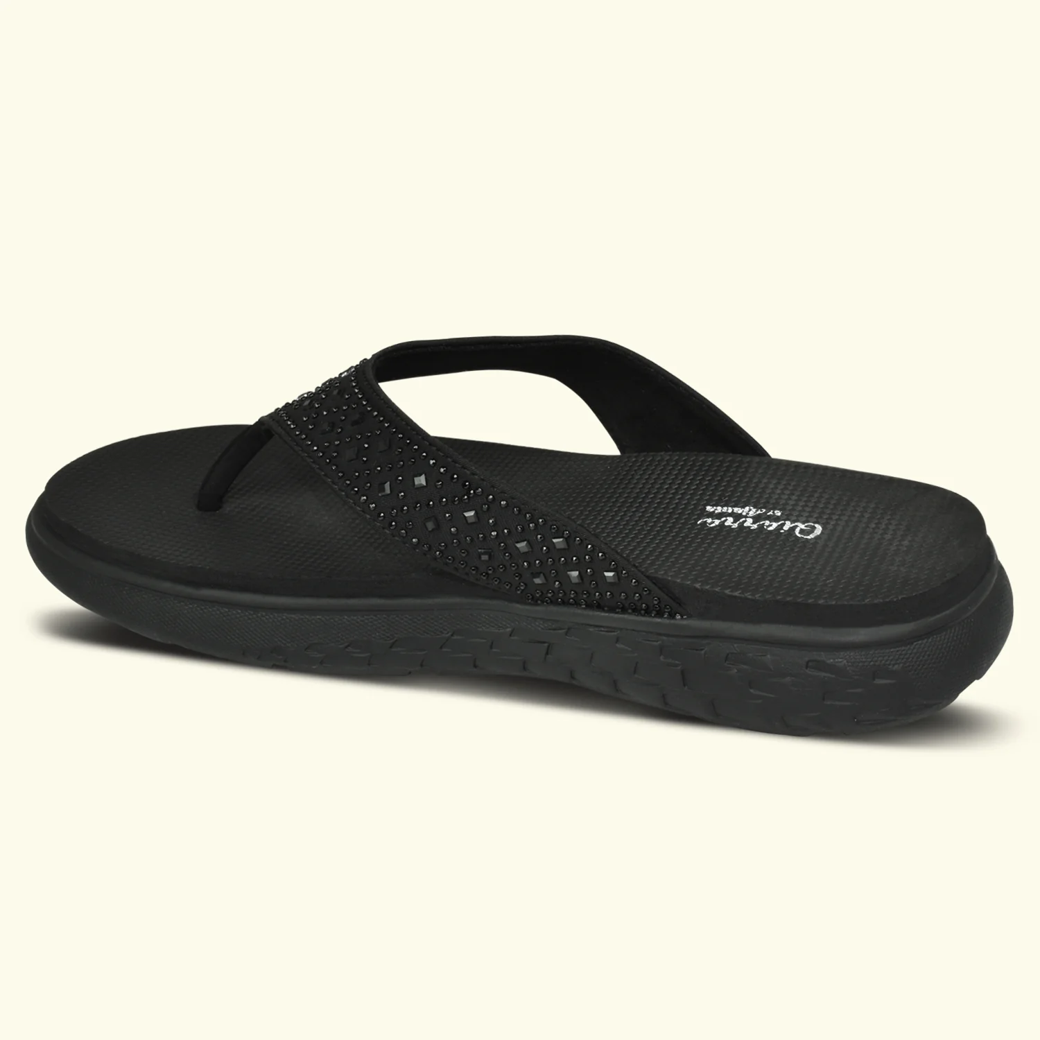 QIARRA V-Strap Embellished Sandals for Women - Image 7