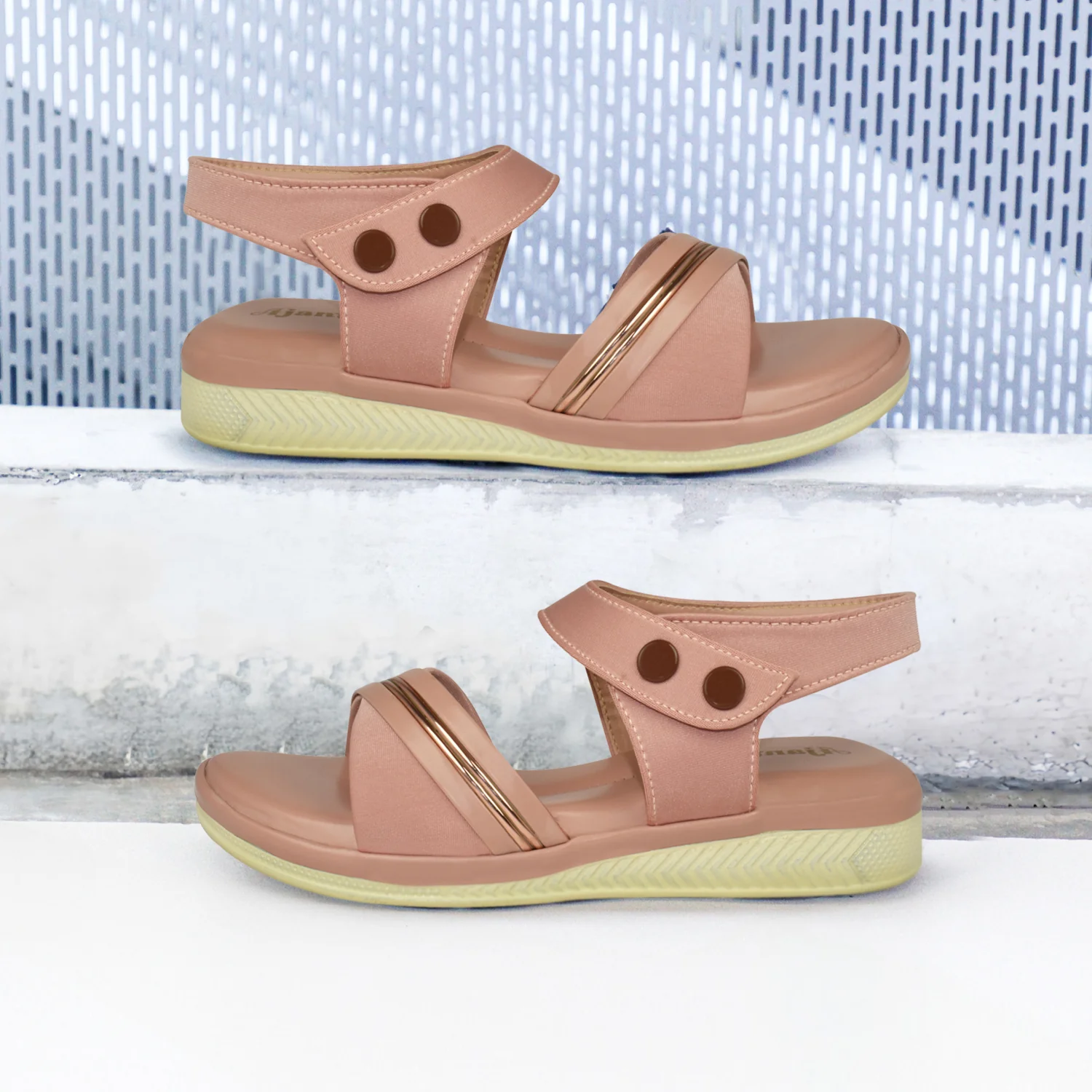 Ajanta Women's Sandals with Adjustable Ankle Strap - Image 2