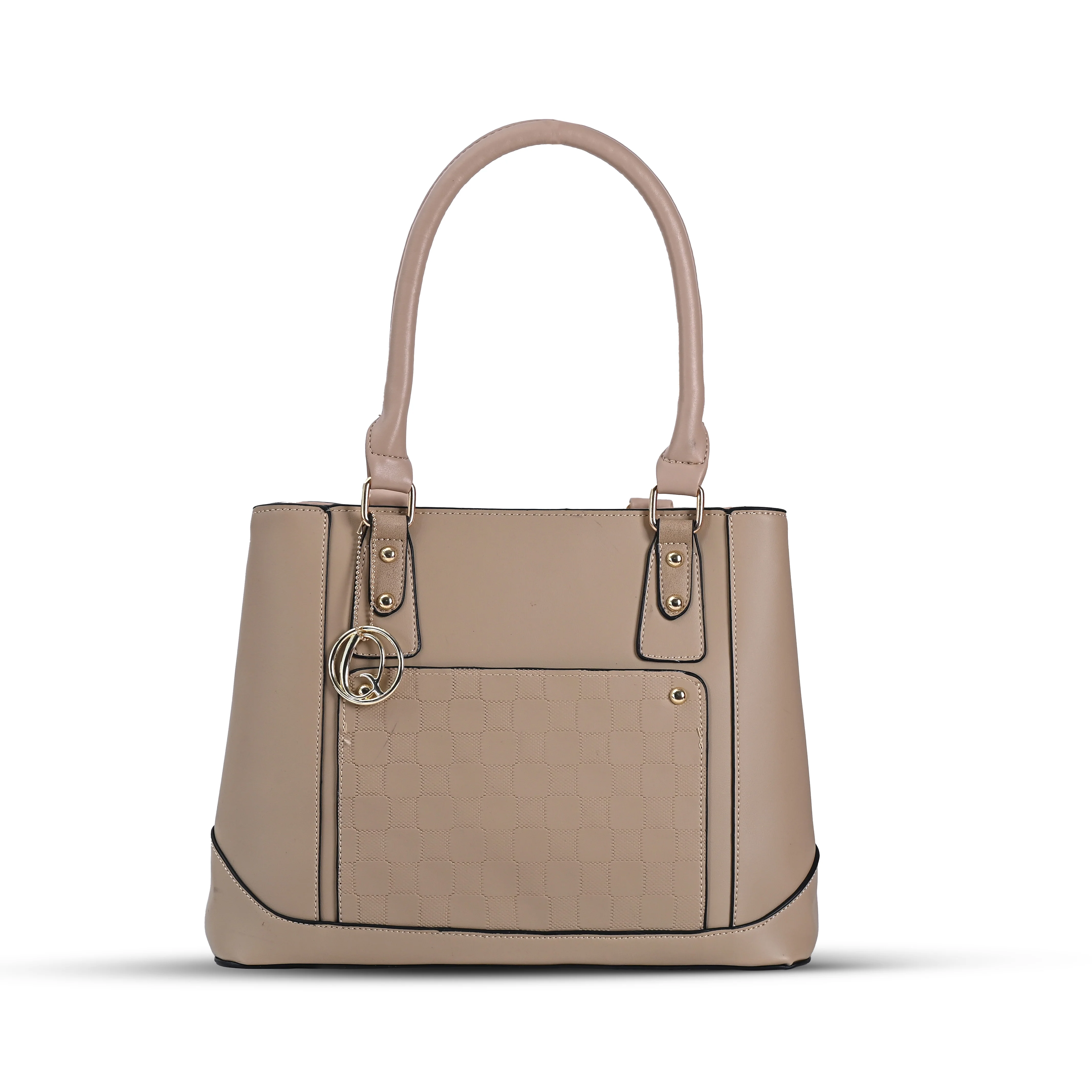 QIARRA Women's Beige Small Satchel Bag- Stylish,Casual,Daily Handbag, Purse For Women VB8082 - Image 2