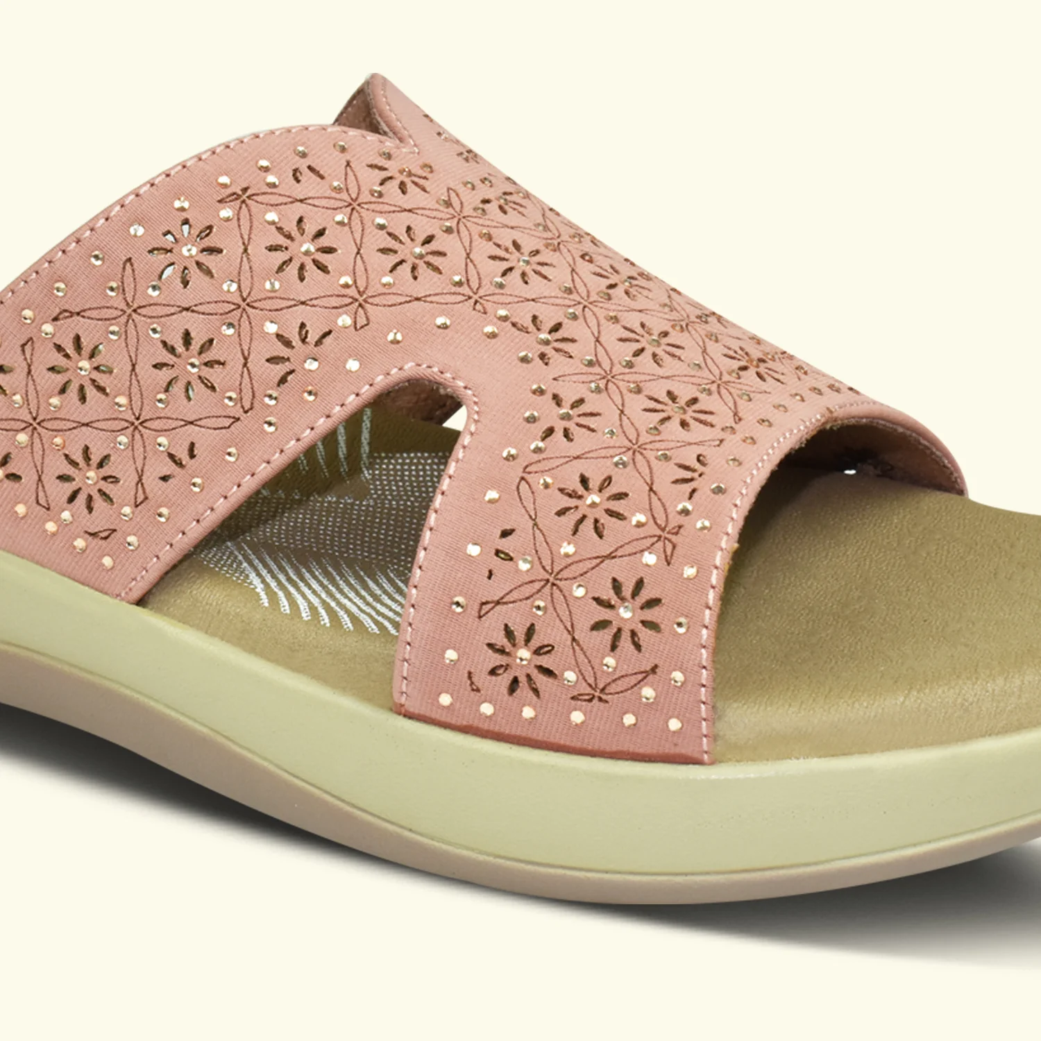 QIARRA Women’s Navy Embellished Sandals - Image 8