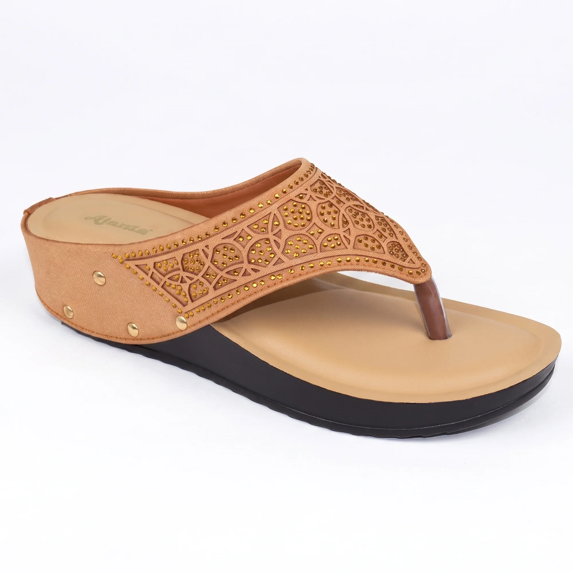 Women’s Stylish Comfort Sandals | Casual Daily Wear Slip-On Flats for Women & Girls | Lightweight Fashion Footwear Beige