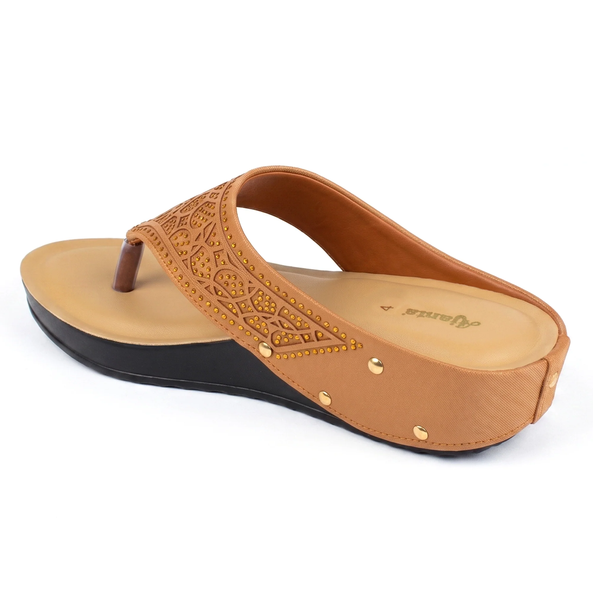 Women’s Stylish Comfort Sandals | Casual Daily Wear Slip-On Flats for Women & Girls | Lightweight Fashion Footwear Beige - Image 12