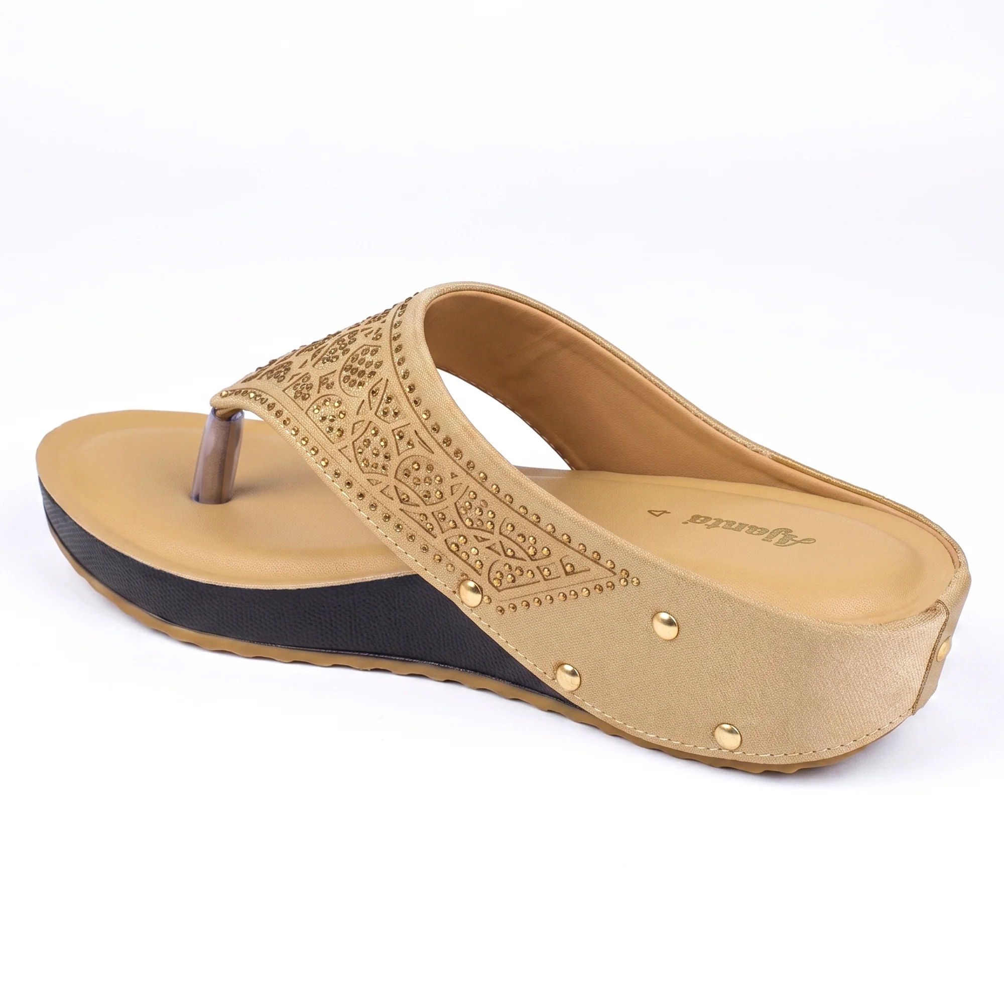 Women’s Stylish Comfort Sandals | Casual Daily Wear Slip-On Flats for Women & Girls | Lightweight Fashion Footwear Beige - Image 13