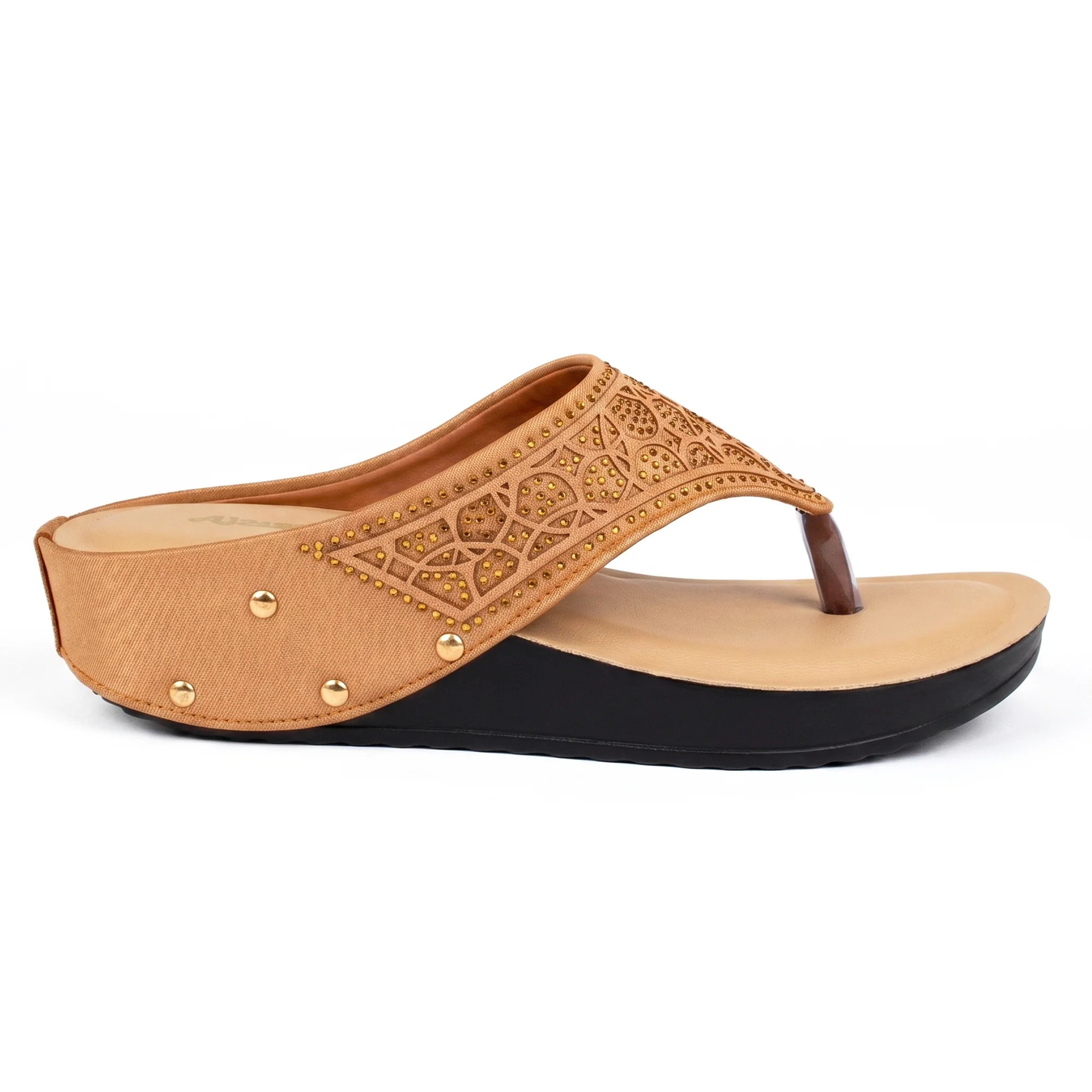 Women’s Stylish Comfort Sandals | Casual Daily Wear Slip-On Flats for Women & Girls | Lightweight Fashion Footwear Beige - Image 14