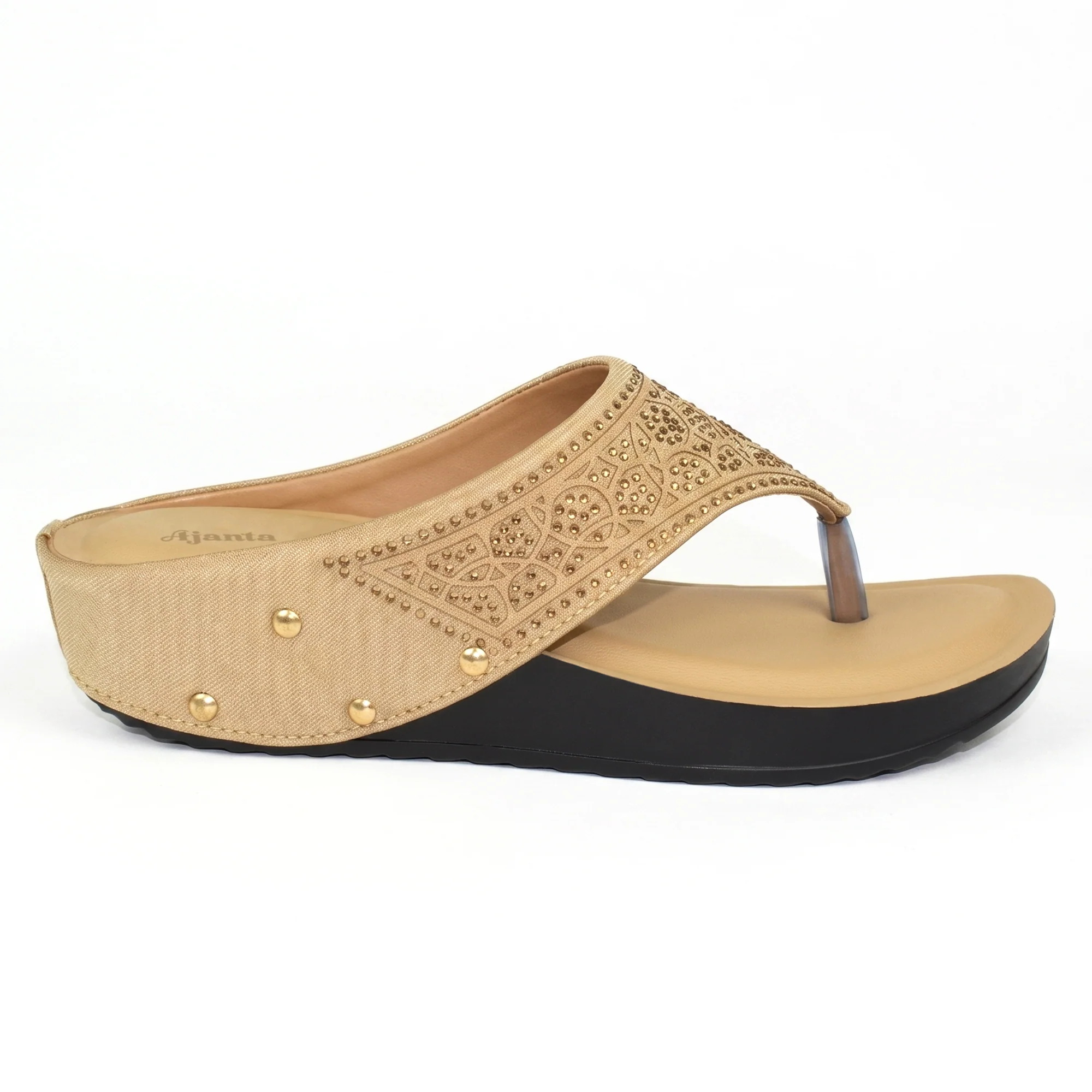 Women’s Stylish Comfort Sandals | Casual Daily Wear Slip-On Flats for Women & Girls | Lightweight Fashion Footwear Beige - Image 15